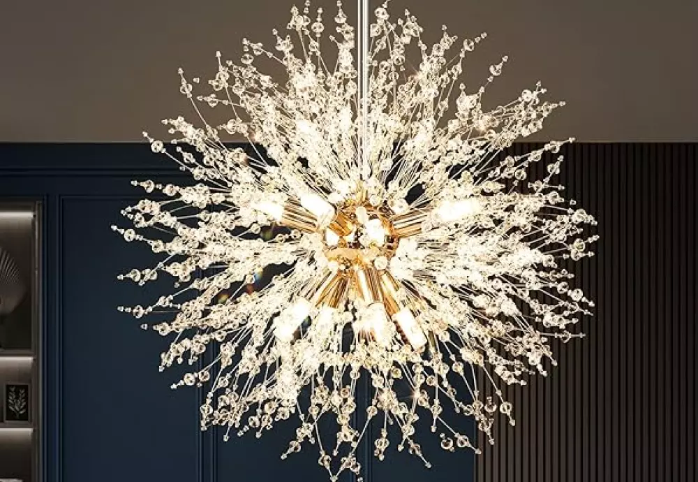 statement globe chandelier