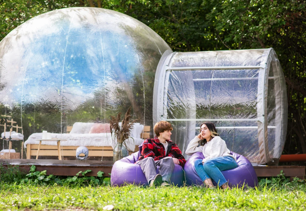 bubble tent stargazing