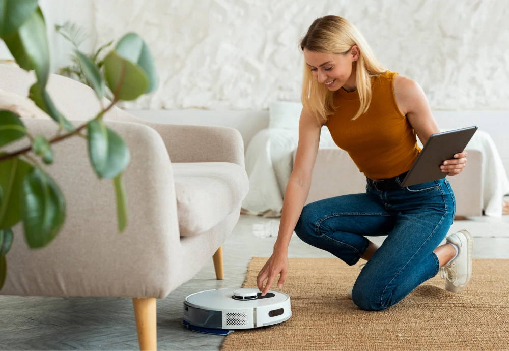 self cleaning vacuum robot